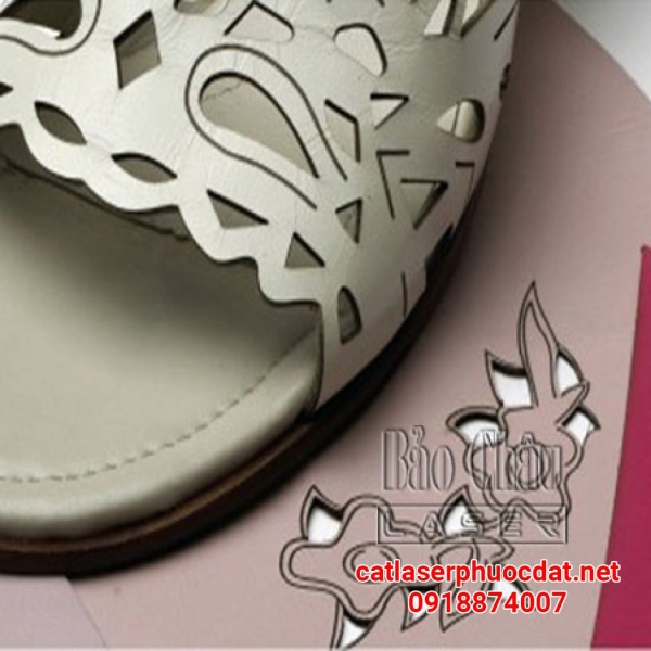 Leather laser cutting