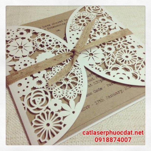 Paper laser cutting