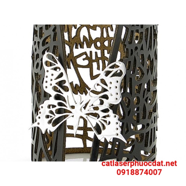 Faux leather laser cutting