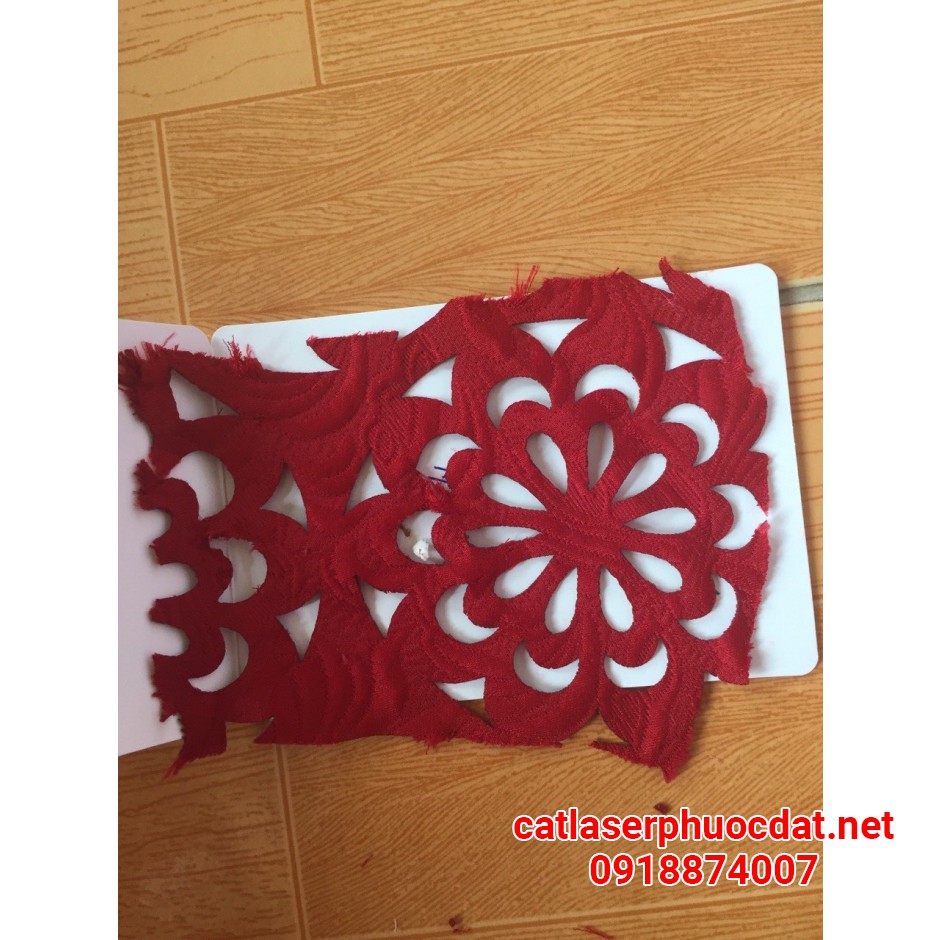 Fabric laser cutting