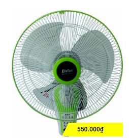 Wall-mounted fan with remote control