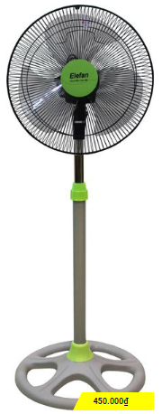 Standing fan with 3-blade propeller