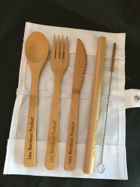 Bamboo tableware set