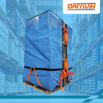 Pallet wrap nets with cam buckle & foot binding