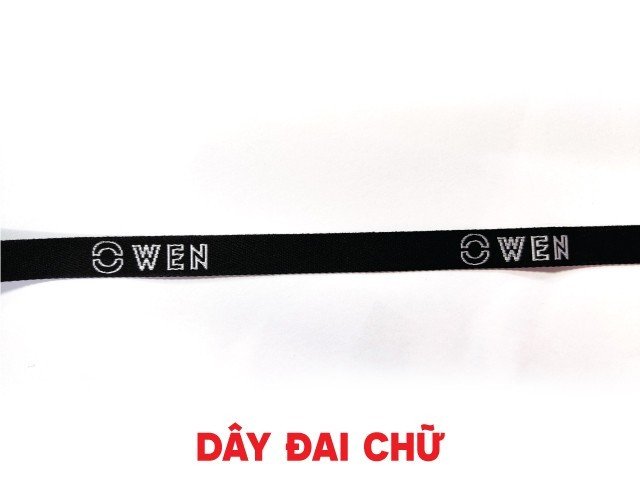 Letter printed woven webbing