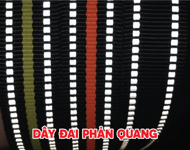 Reflective woven webbing
