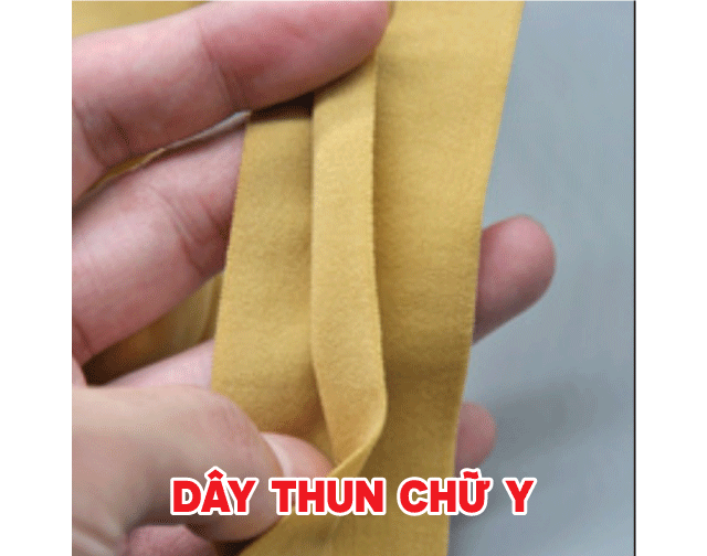 Elastic woven band in Y shape