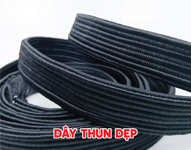 Flat woven elastic band