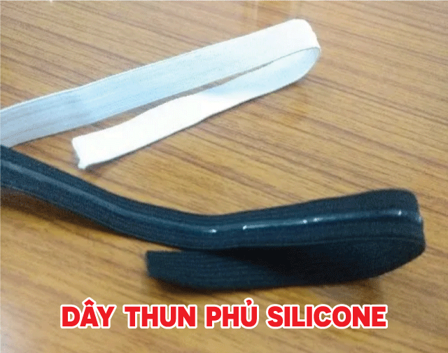 Silicone coated woven elastic band