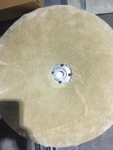 Sheep wool brush