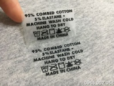 Heat transfer Label VP004
