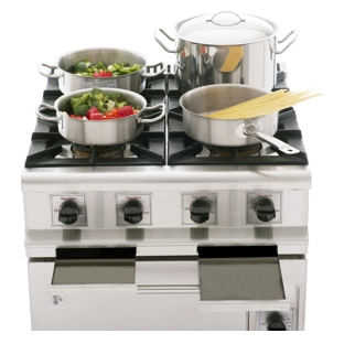 European kitchen stove