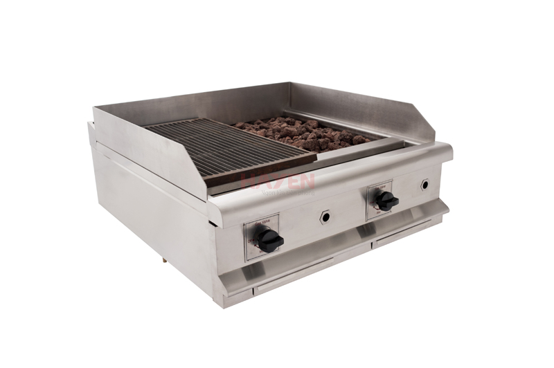Gas charbroiler grill