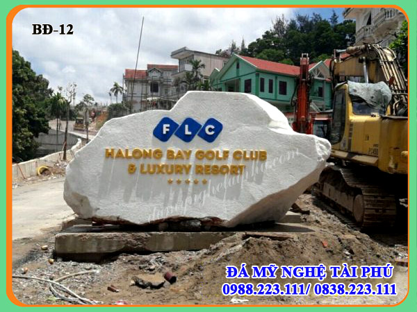 Elegant stone signage for FLC Company