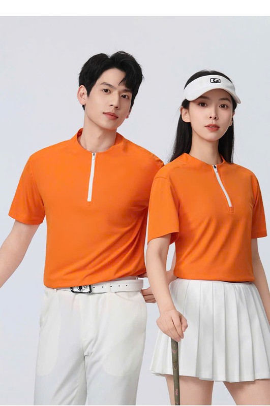 Zip neck T-shirt