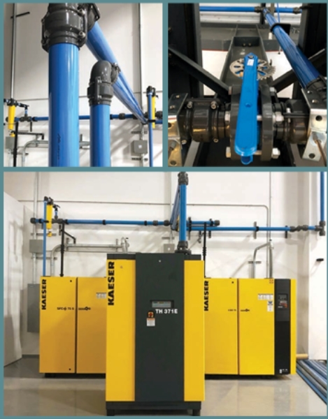 Compressed air pipe