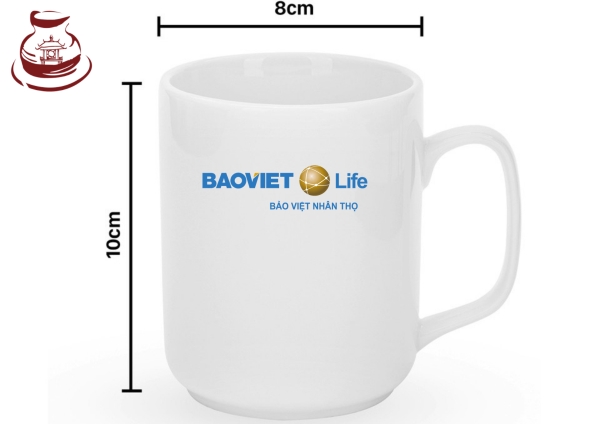 Ceramic cup with logo printed