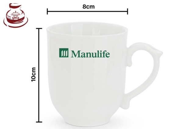 Ceramic cup with logo printed