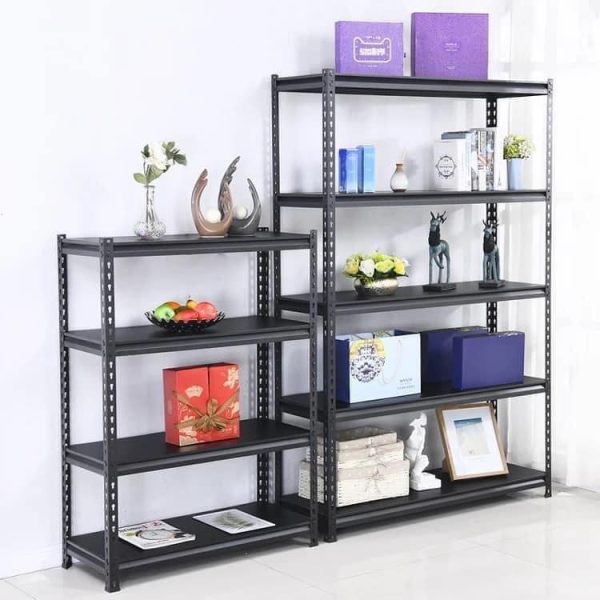 Boltless slotted angle shelf