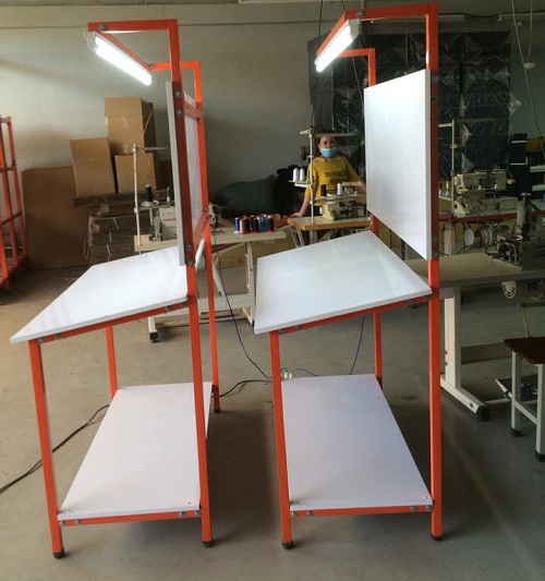 Fabric inspection table