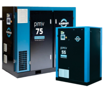 Inverter air compressor with oil screw