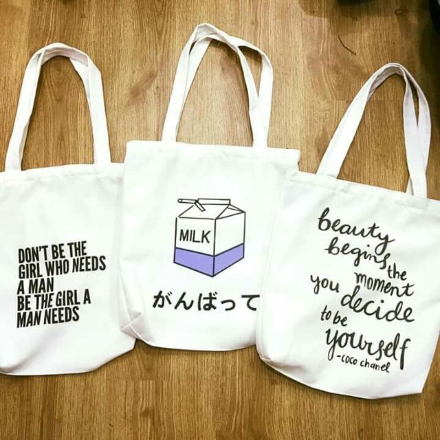 Canvas gift bags