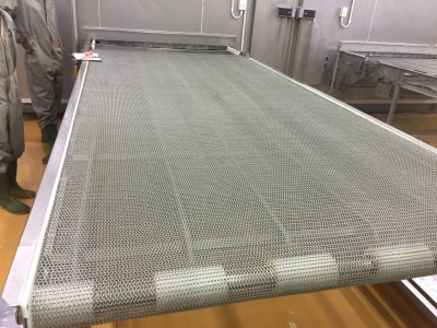 Stainless steel mesh conveyor