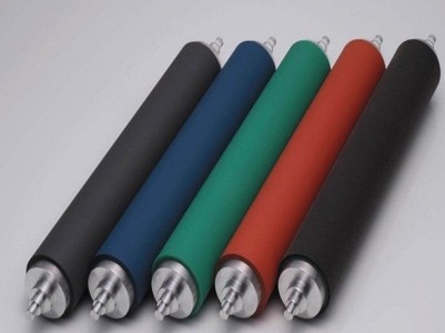 Rubber-coated rollers