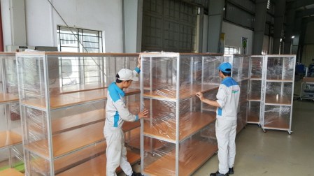 Aluminum profile rack
