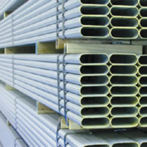 Oval steel pipe