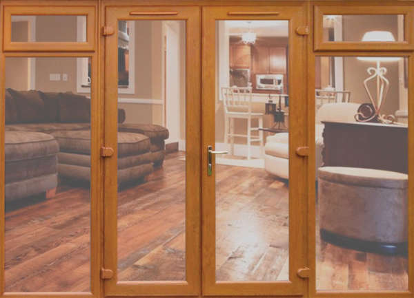 Rotating double door