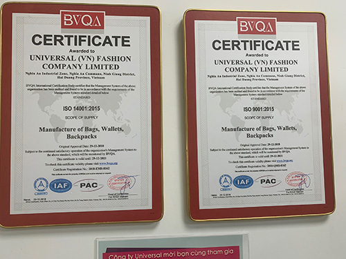 Certificates