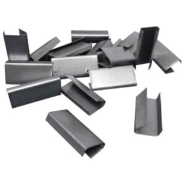 Steel strapping clips