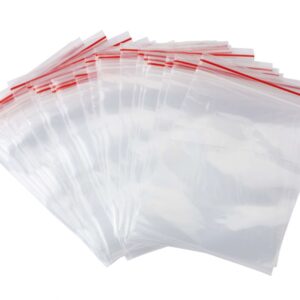 Red line zipper bag