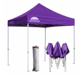 Automatic awning with iron frame