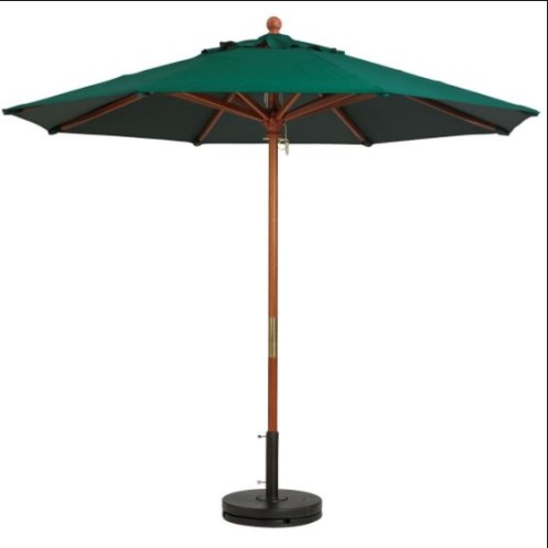 Centre umbrella with wooden frame