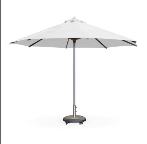 Centre umbrella with aluminum frame