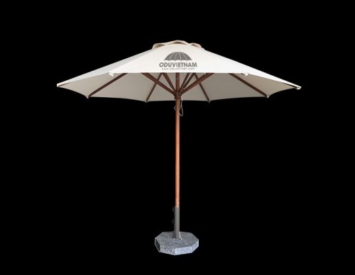Centre umbrella with 3m wooden frame