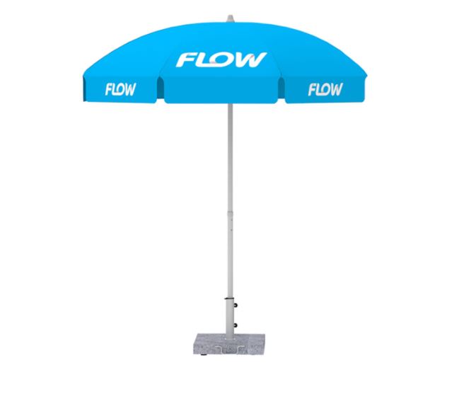 Outdoor advertising umbrella