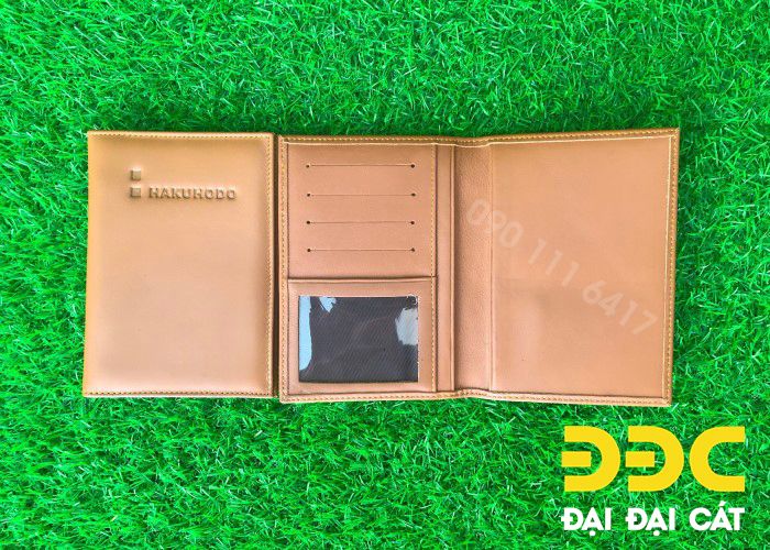 Cowhide passport holder