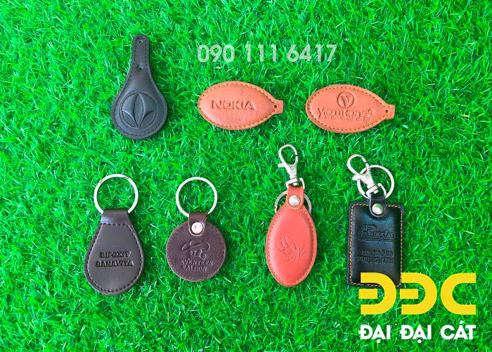 Leather keychain