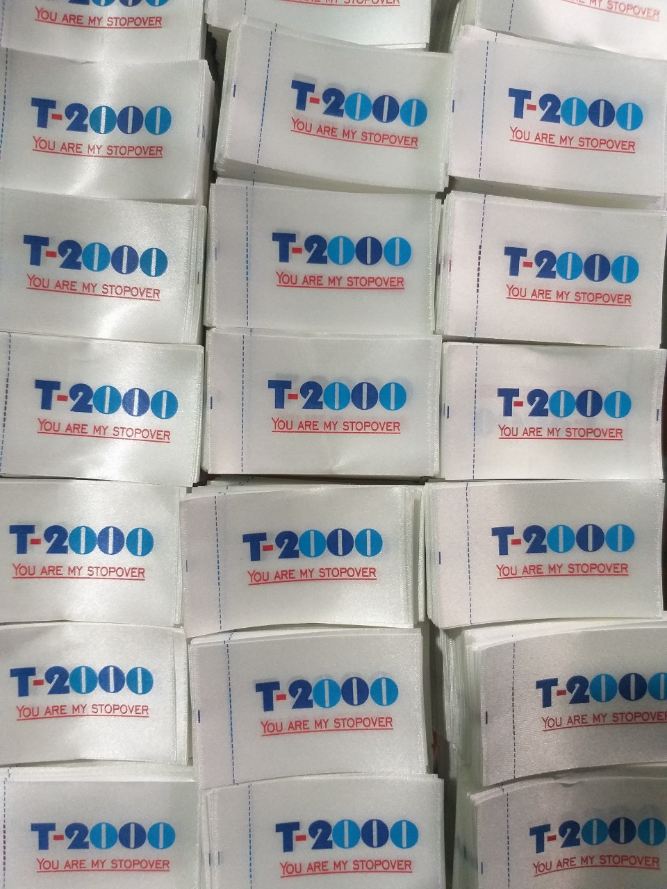 Printed garment label