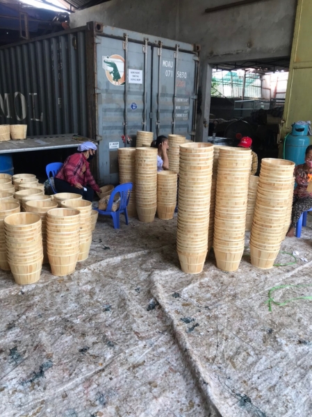 Bamboo pot