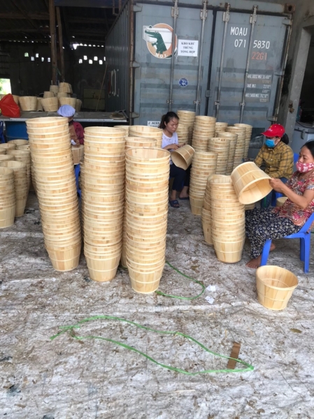 Bamboo pot