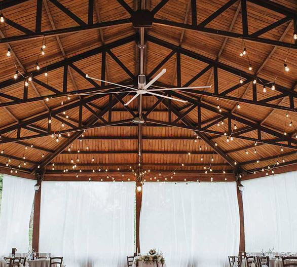 Event hall ceiling fan