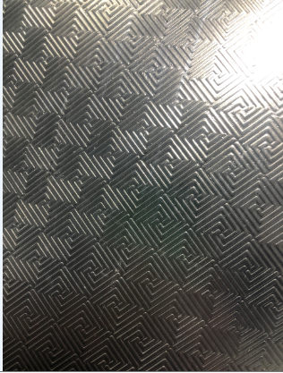 Anti-slip aluminum with pattern