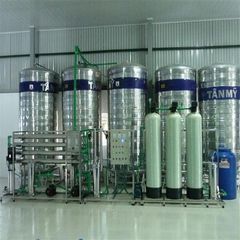 1000L/h purified water filtration line