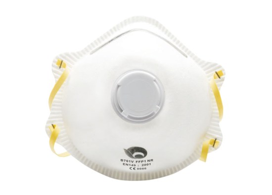 Facemask with valve