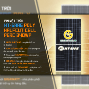 Solar battery - HT-SAAE Poly Halfcut