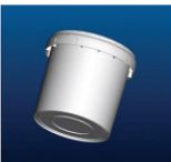 Industrial plastic container